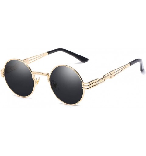 Goggle Steampunk Goggles Sunglasses Men Women er Vintage Round Sun Glasses for UV400 Female Male Retro Oculos QF022 - CY18WMX...