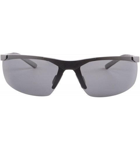 Aviator Polarized Sunglasses Men's Sports Eyewear with UV400 Protection Outdoor Goggles-8125 - Black - CH189QLHXIY $25.32