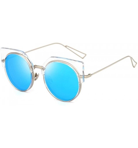 Rimless Polarized Sunglasses Street Style Fashion Round Frame Sunglasses Women - CX18XD65UHG $34.29