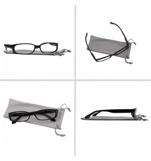 Rectangular Reading Glasses Men Women Dura Tight - 2 Black Tortoise Blue - C51880I0SDS $14.98