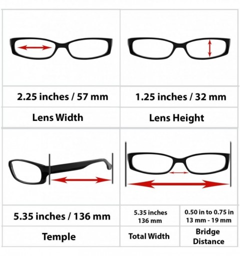 Rectangular Reading Glasses Men Women Dura Tight - 2 Black Tortoise Blue - C51880I0SDS $14.98