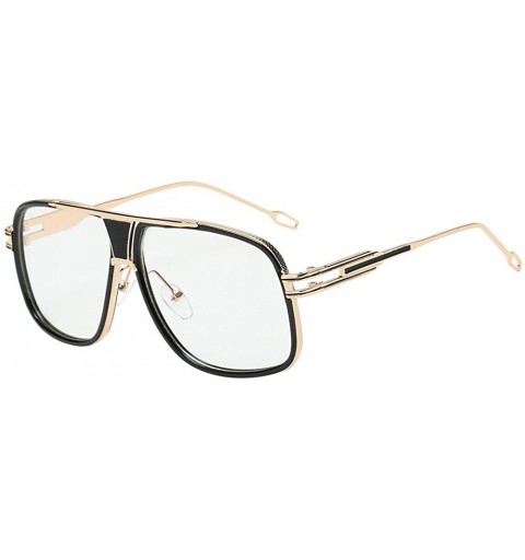 Rimless Women Men Fashion Quadrate Metal Frame Brand Classic Sunglasses - CA18O3RKG45 $10.89