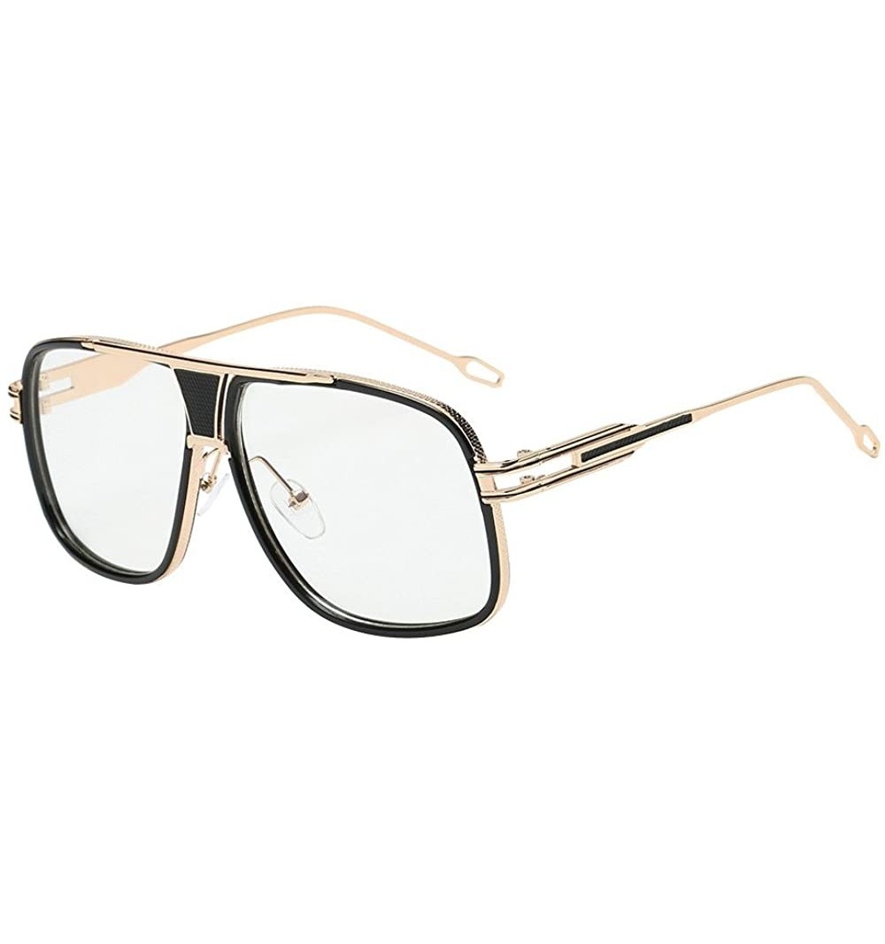 Rimless Women Men Fashion Quadrate Metal Frame Brand Classic Sunglasses - CA18O3RKG45 $10.89