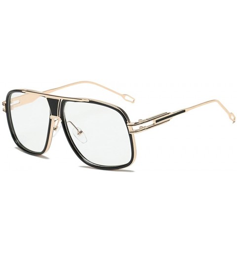Rimless Women Men Fashion Quadrate Metal Frame Brand Classic Sunglasses - CA18O3RKG45 $10.89