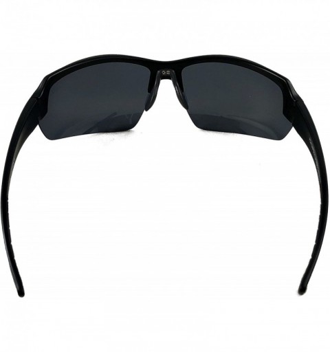 Rimless TR90 Lightweight Polarized Sunglasses - Outdoor - Sports - Cycling for Men and Women - Matte Black - CR18EXIEDCS $15.58