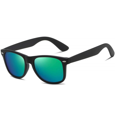 Square Polarized Square Sunglasses for Driving Men Alloy Frame UV 400 Protection - Green - C718YRCSG82 $29.06