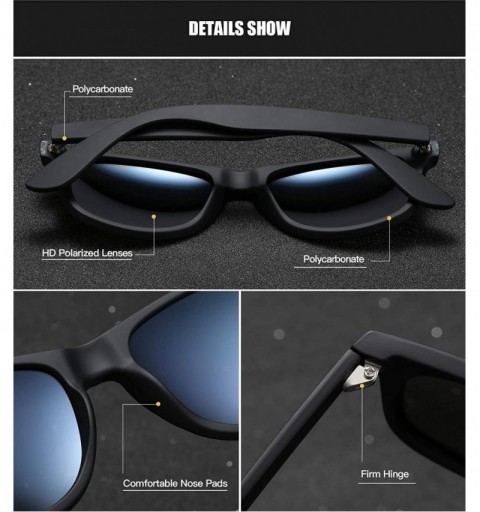 Square Polarized Square Sunglasses for Driving Men Alloy Frame UV 400 Protection - Green - C718YRCSG82 $17.21