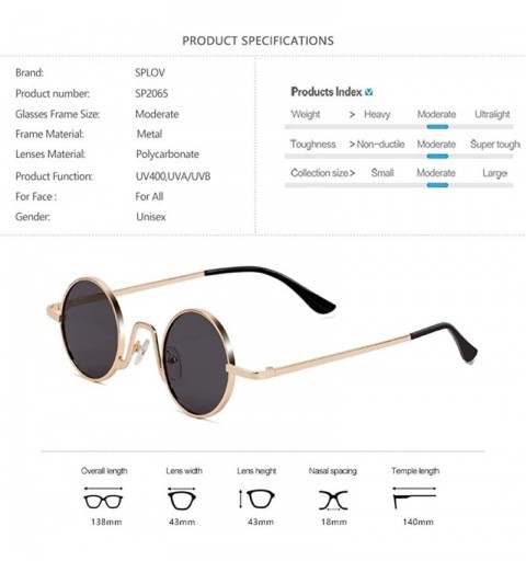 Round Vintage Sunglasses Women Hip Hop Eyewear - N3 Black Grey - C418WTZCZC9 $20.99