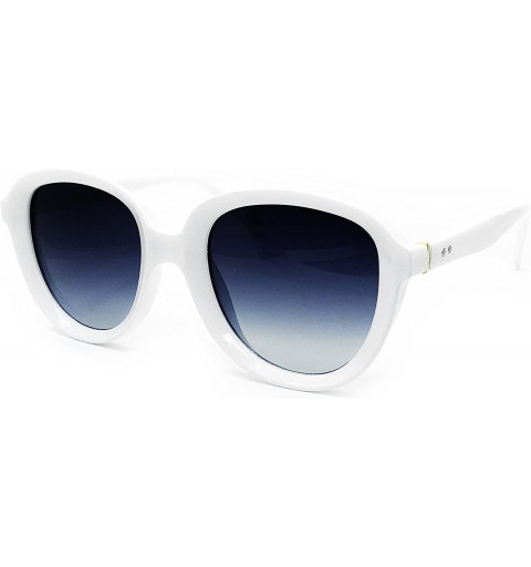 Oval 8058 Oversize Aviator XL Retro Vintage Brand Designer Style Havana Womens Mens Sunglasses - White - CT18DU05YUR $14.05