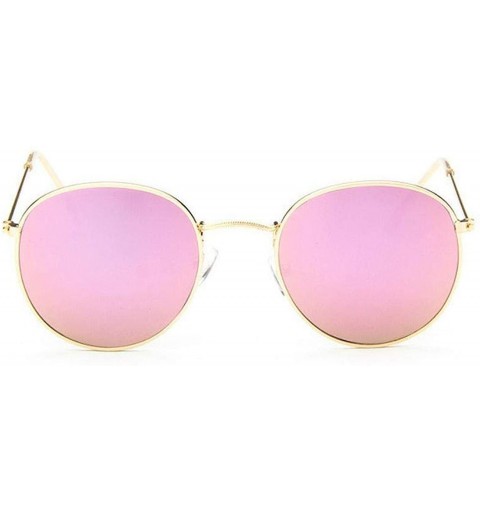 Round 2019 Retro Round Sunglasses Women Brand Designer Sun Glasses Alloy Mirror Ray Female Oculos De Sol - CO197A39LCC $22.87