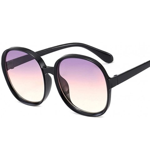 Round luxury round sunglasses woman Oversized female glasses gradient fashion Brand women sun glasses ladies Retro - C2 - C51...