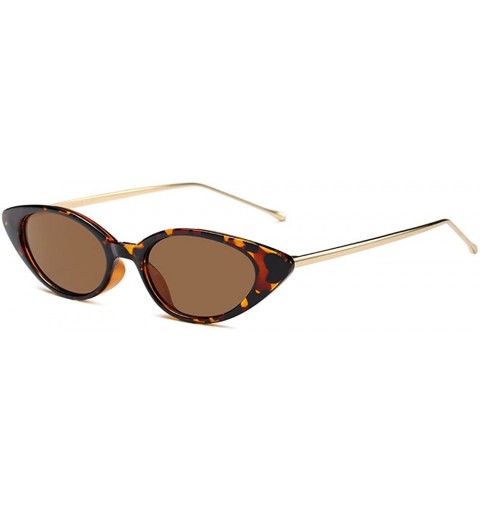 Oversized Womens Fashion Small-Frame Glasses Sunglasses Vintage Metal Frame UV400 - Style 07 - C118GUHZWUQ $10.35