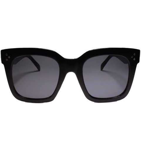 Oversized Oversize Retro Style Swag Hip Hop Rapper Fresh Dope Sunglasses Thick Frame - Black - C518Z0D7M48 $9.40
