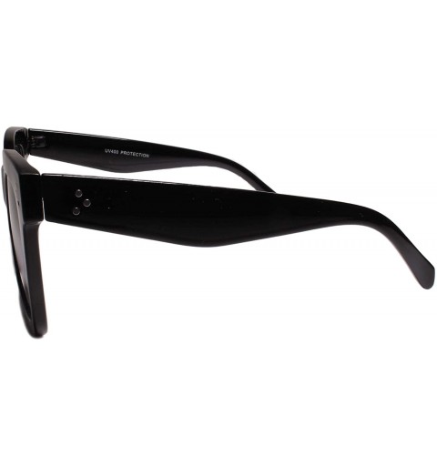 Oversized Oversize Retro Style Swag Hip Hop Rapper Fresh Dope Sunglasses Thick Frame - Black - C518Z0D7M48 $9.40