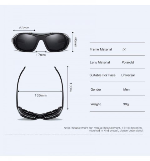 Aviator Polarized sunglasses Outdoor cycling sports glasses Brilliant sunglasses Sand-proof bicycle glasses - A - C118Q6ZNM62...