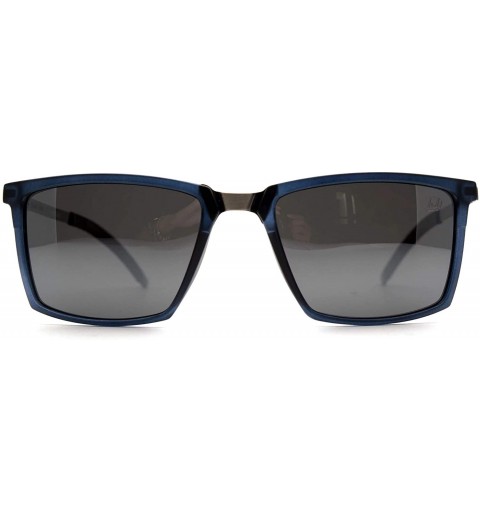 Square p583 Square Style Polarized- for Mens 100% UV PROTECTION - Darkblue-silvermirror - CX192TGT29S $19.68