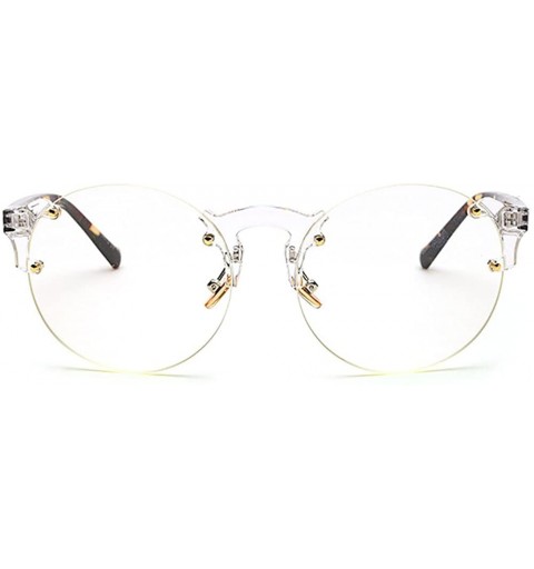 Square Classic Retro Glasses Oversized Bold Large Square Eyewear Transparent Geek Style Clear Lens - Transparent 7 - CC189U7M...