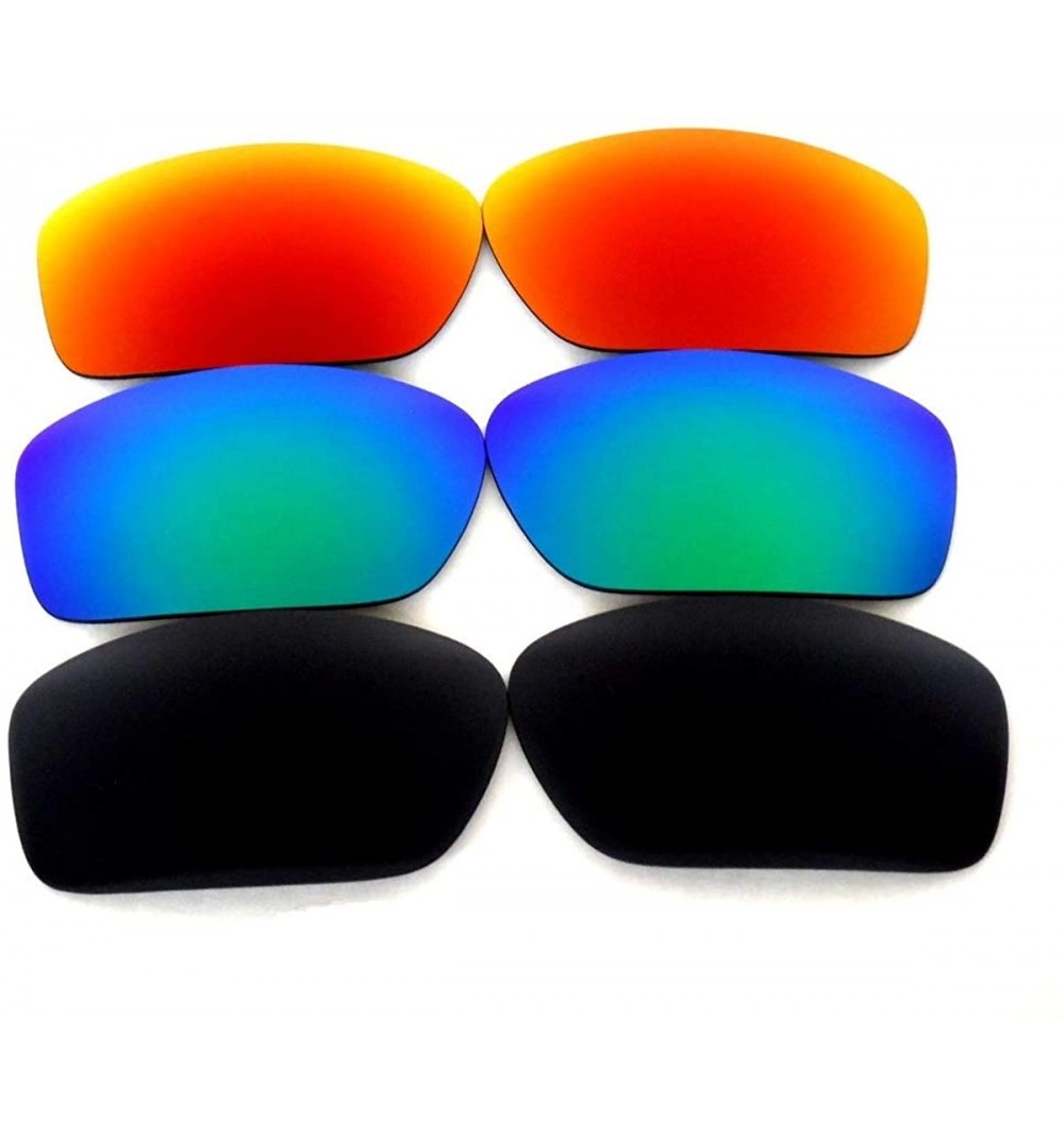 Sport Replacement Lenses Valve Black/Green/Red Polarized 3 Pairs - S - CB188MDOEAO $20.67