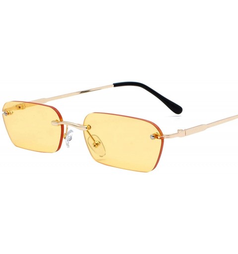 Aviator New Retro Classic Small Square Sunglasses Men Sun Glasses Women Vintage Metal Frame Lens Eyewear UV400 - 1 - C3198ZMG...