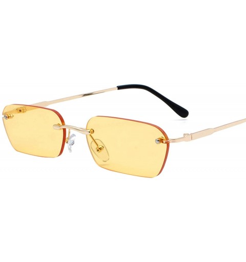 Aviator New Retro Classic Small Square Sunglasses Men Sun Glasses Women Vintage Metal Frame Lens Eyewear UV400 - 1 - C3198ZMG...