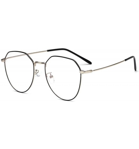 Oval Mirror Tinted Color Lens Square Sunglasses Fashion Women Retro Big Metal Frame Eye Vintage Tiny Sun Glasses - 12 - CP198...