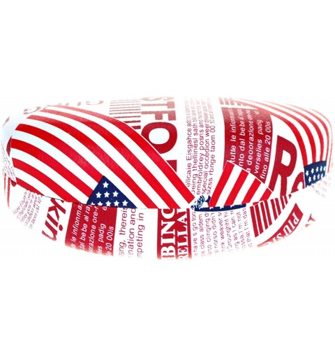Oversized Womens USA Flag Newsprint Pattern Large Clam Shell Sunglasses - Red - C812JPB7Z6X $10.28