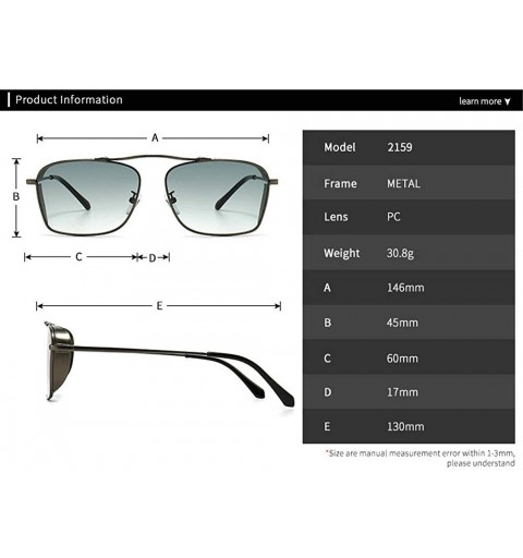Oversized 2020 new retro punk windproof sunglasses sunglasses personality brand designer female sunglasses - Gold Black - CW1...