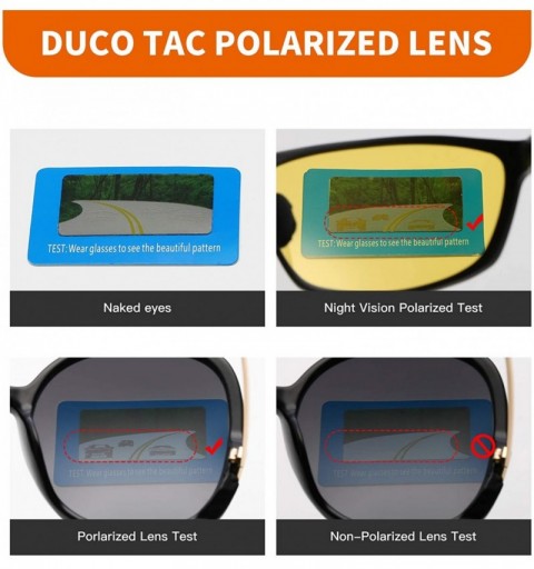 Wrap Men's Polarized Sunglasses for Men Sports Driving Cycling Running Golf 8550 - Black Frame Yellow Lens - C61883GN4C9 $29.16