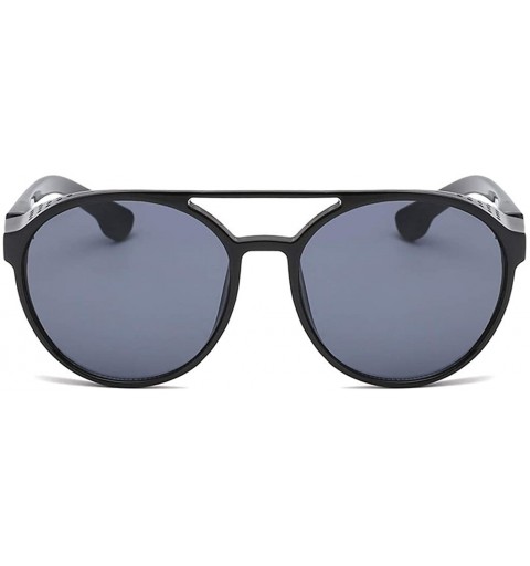 Sport Glasses for Men-Vintage Eye Sunglasses Retro Eyewear Fashion Radiation Protection - 4332bk - CQ18ROYOE5D $19.94