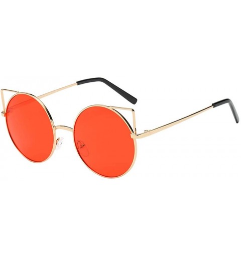 Semi-rimless Men Womens Unisex Fashio Chic Cat Eyes Shades Frame UV Glasses Sunglass - H - CI18TIUWCG7 $10.87