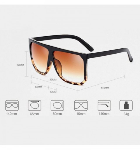 Square Large Square Frame UV Blocking Eye Protection Sunglasses for Unisex Daily - Silver - CC18CYSLD86 $15.28