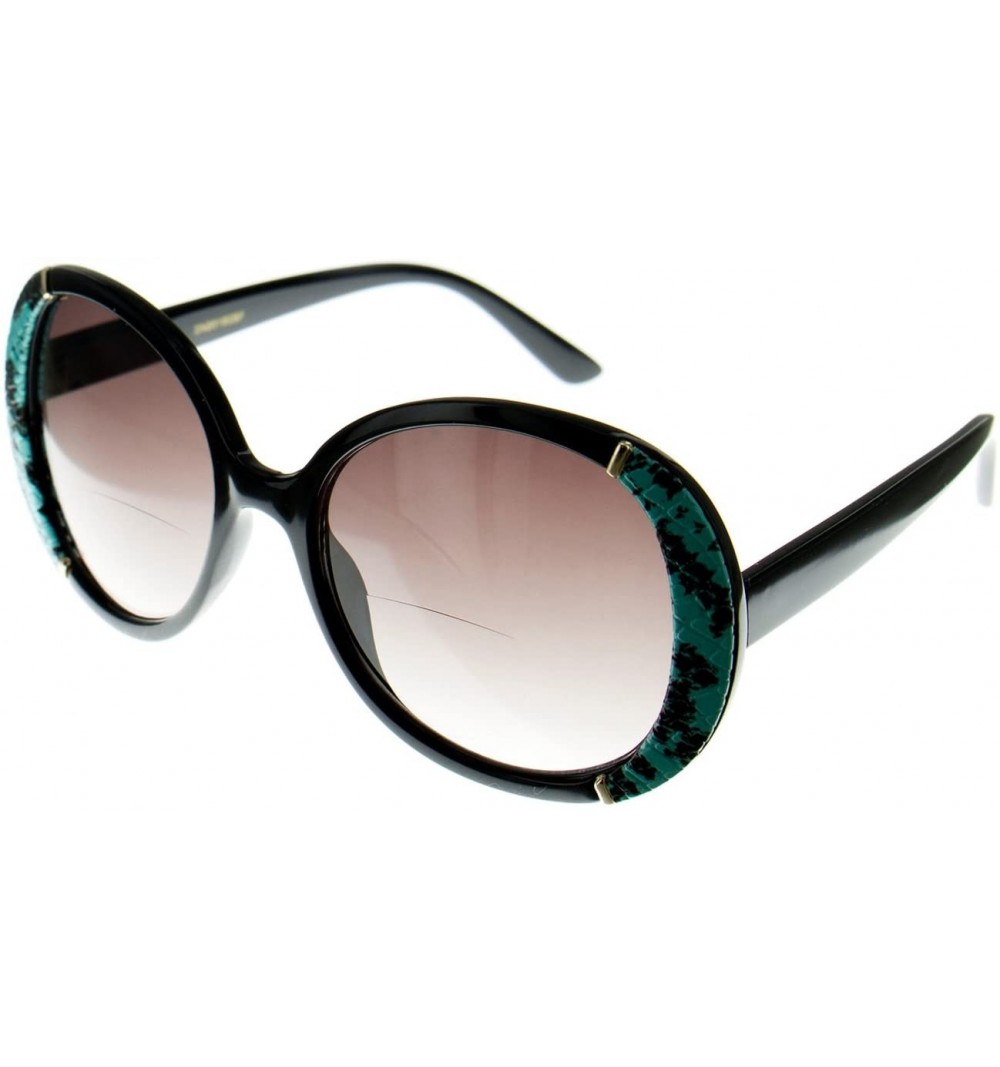 Womens Oversized Butterfly Horn Rimmed Round Cat Eye Sunglasses 67mm Black Smoke Cl128pmcsht