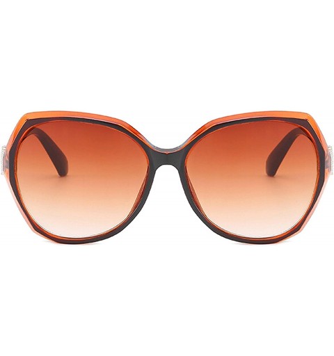 Oversized Classic style Sunglasses for Men or Women PC Resin UV400 Sunglasses - Brown a - CB18SAS928M $12.88