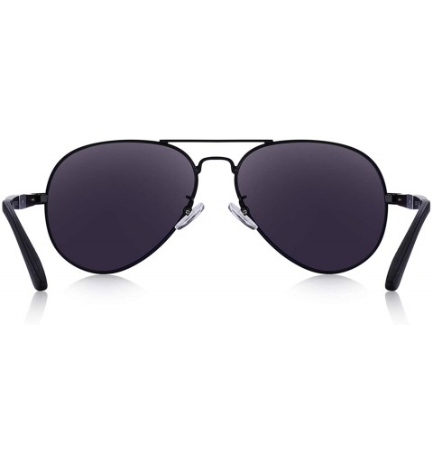 Aviator Men HD Polarized Sunglasses Aluminum Magnesium Driving Sun Glasses S8285 - Silver Mirror - CF18NIZT7AS $10.12