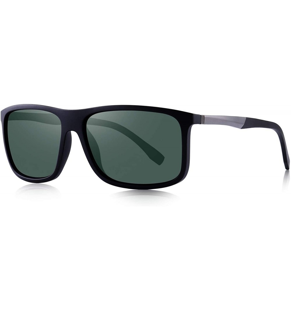 Square Polarized Square Sunglasses for Men Sports Aluminum Legs O8132 - G15 - CP18MDD80CY $15.16