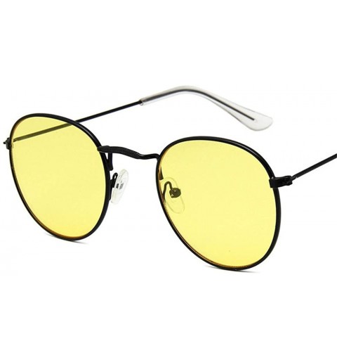 Round Round Mirror Sunglasses Women Metal Vintage Sun Glasses Female Classic - 3 - C118OUK8SH3 $33.30