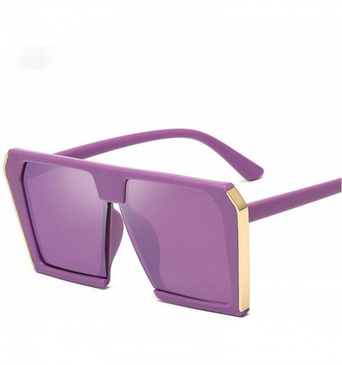 Sport Oversize Sunglasses Women Double Colors Fe Mirror Shades 2019 Vintage Brand Design Big Fe Sun Glasses Femme - 1 - CX18W...