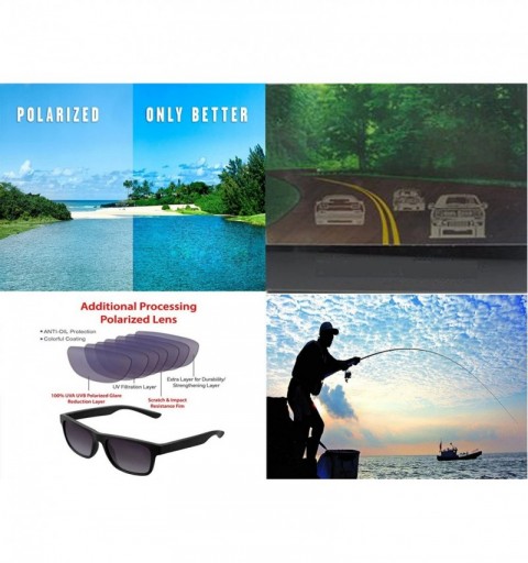 Wayfarer Clear Bifocal + Polarized Magnetic Clip on - Polarized Sunglasses New Arrived - C118LMGI45Q $23.94