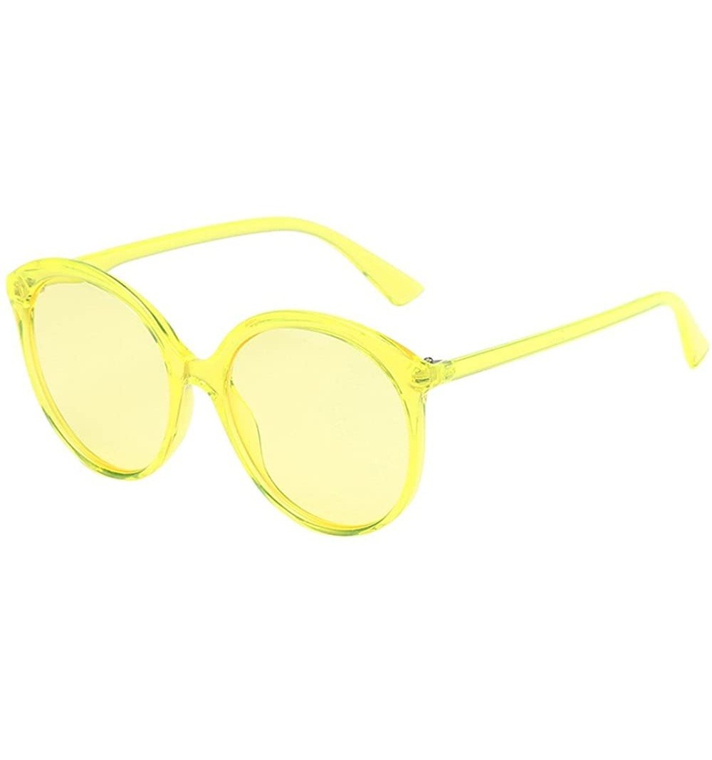 Goggle Sunglasses Goggles Glasses Fashion Eyewear Goggles Women - Yellow - CX18QU4L549 $10.27