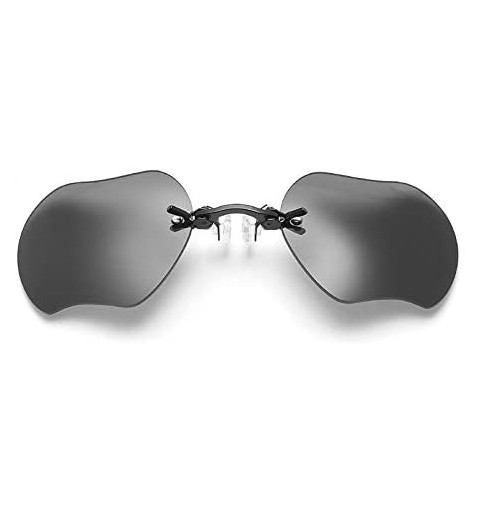 Rimless Retro Lense Glasses Men Rimless Sunglasses - Silver - CL18Y5EWRTG $22.59
