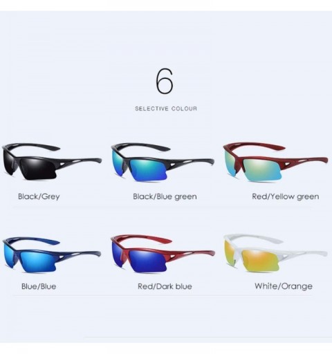 Sport Sports polarizing sunglasses for men and women anti-glare polarizing sunglasses outdoor riding glasses - F - CQ18Q7XX7W...