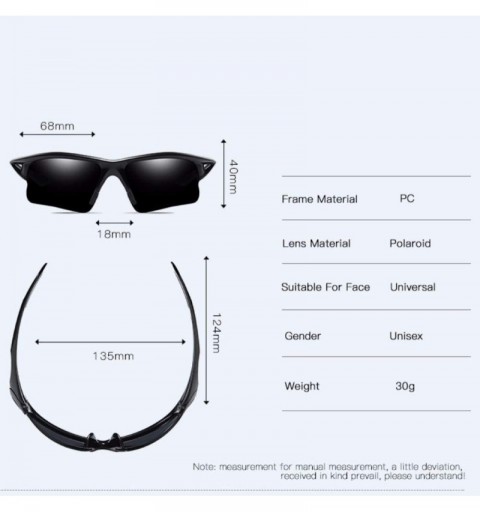 Sport Sports polarizing sunglasses for men and women anti-glare polarizing sunglasses outdoor riding glasses - F - CQ18Q7XX7W...