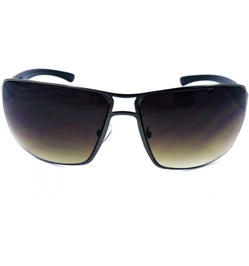 Aviator Aviators Mirrored Sunglasses Metal Frame Women Mens UV400 - Brown - Gold Frame - CY18EOLAW38 $10.20