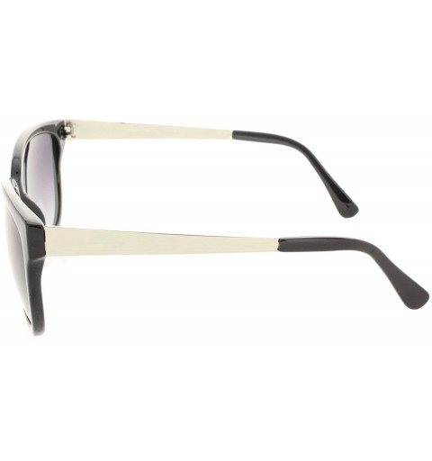 Oversized Bifocal Sunglasses Oversize - Designer Inspired Sun Readers UV400 Cateye Fashion - Black - CH187K2IW83 $8.09