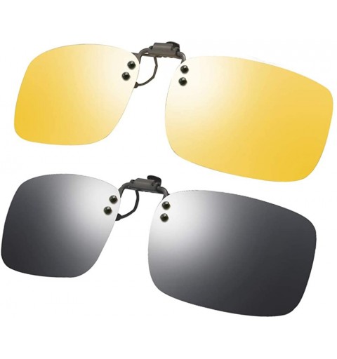 Round Polarized Mens Classic Trendy Stylish Sunglasses UV400 Clip-on Over Precription Glasses NCS004 - C918Z9LQGED $16.98