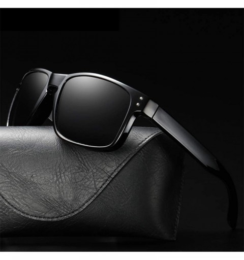 Square Sunglasses Unisex Polarized UV Protection Fishing and Outdoor Baseball Driving Glasses Retro Square Frame Fashion - CP...