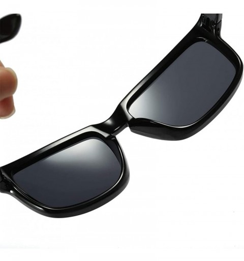 Square Sunglasses Unisex Polarized UV Protection Fishing and Outdoor Baseball Driving Glasses Retro Square Frame Fashion - CP...