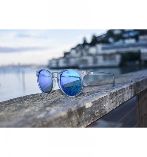 Round JNGL VBZ Polycarbonate Polarized Lightweight Comfortable Durable Sunglasses For Men and Women - CX18Z0MY5AT $34.32