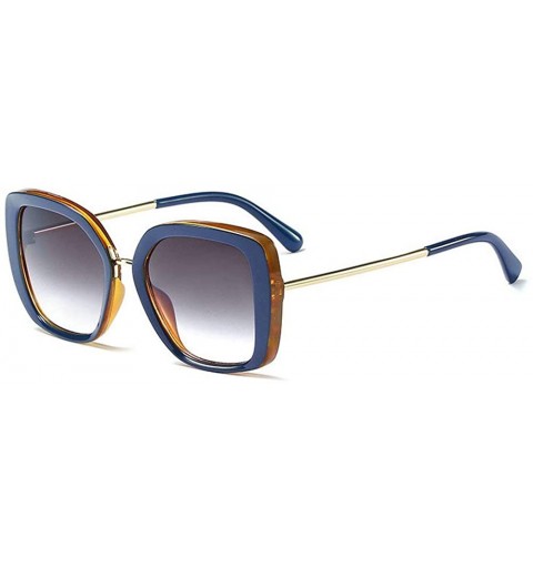 Oversized 2019 Luxury Square Sunglasses Women Vintage Unique Gradient Sun Glasses New Oversize Eyewear UV400 - CE18Q7AWS4I $2...