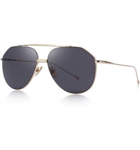 Aviator Men/Women Classic Pilot Sunglasses Big Frame 100% UV400 C06 Silver Clear - C02 Pink - CW18YZWIL73 $12.40